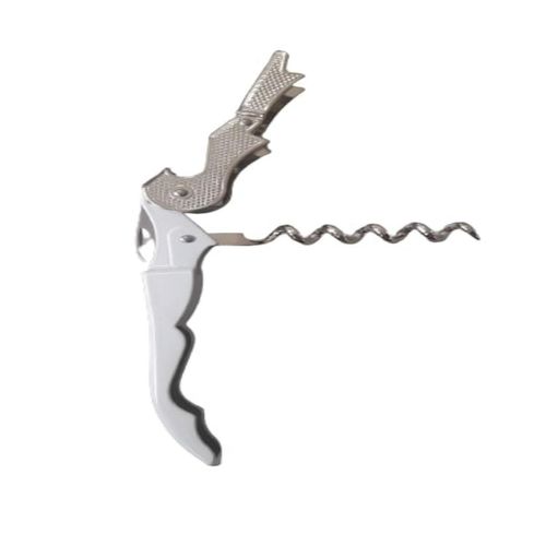 Saca Rolhas Vinho Garrafa Manual Tradicional Inox Branco
