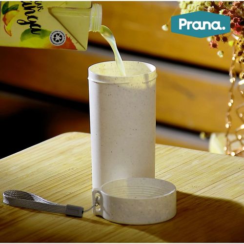 Kit 3 Copos Ecológicos Tampa Vitamina Chá Shake 250ml Prana