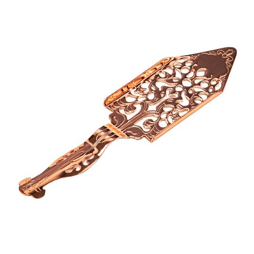 Pá para Gelo Cubos Festa Buffet Prático Rosé Gold em Inox