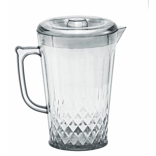 Jarra Acrílico 1 Litro com 4 Copos Suco Agua Bebida Branco