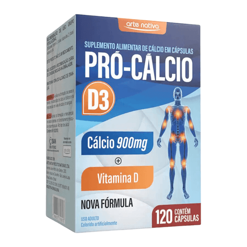 Pró-Calcio D3 500mg 120 Cápsulas Arte Nativa