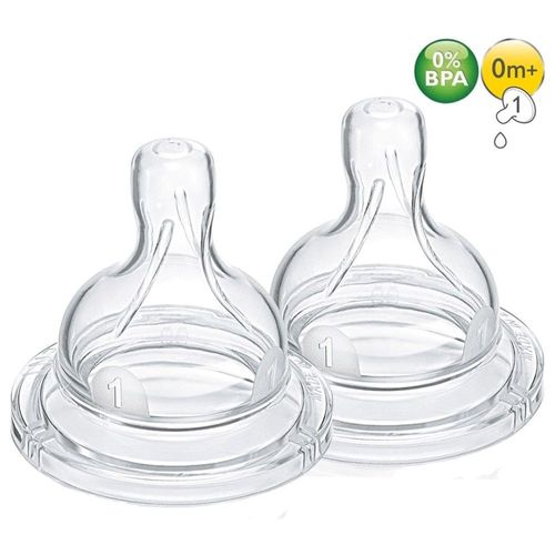 Bico de Mamadeira Philips Avent Anti Colica Número 1 com 2 unidades
