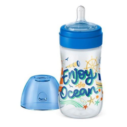 Mamadeira Lillo Super Evolution Divertida Azul 300ml
