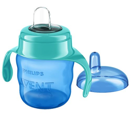 Copo Philips Avent Bico Silicone Azul 200ml