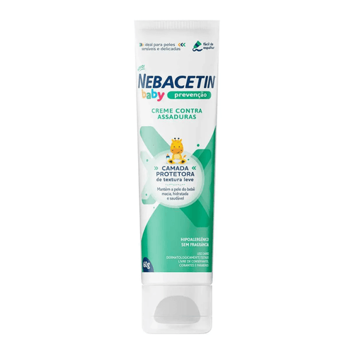 Creme para Assaduras Nebacetin Baby Prevenção 60g
