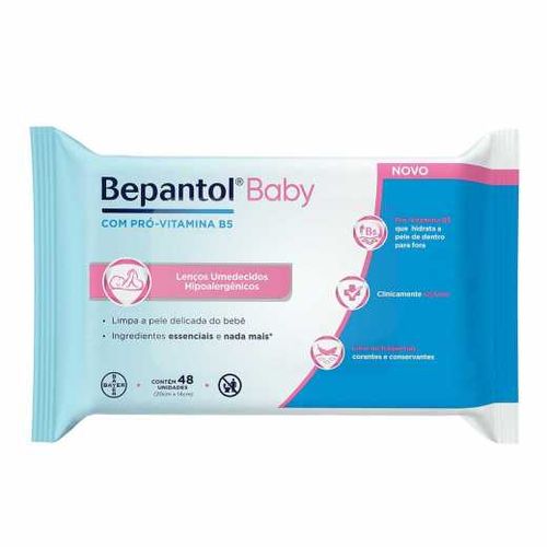 Lenço Umedecido Bepantol Baby 48 unidades