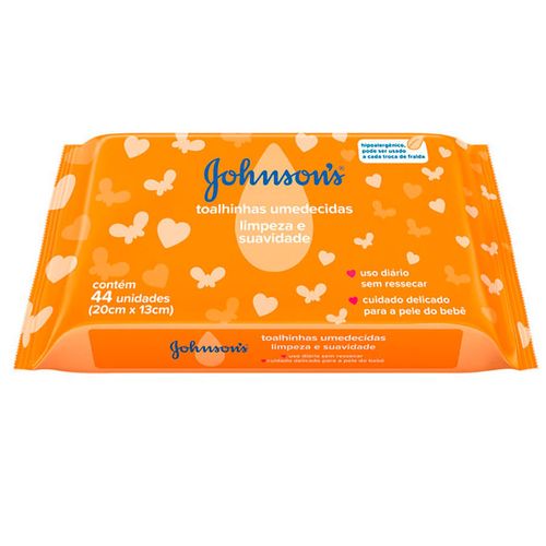 Lenço Johnson'S Baby Limpeza E Suavidade 44 unidades