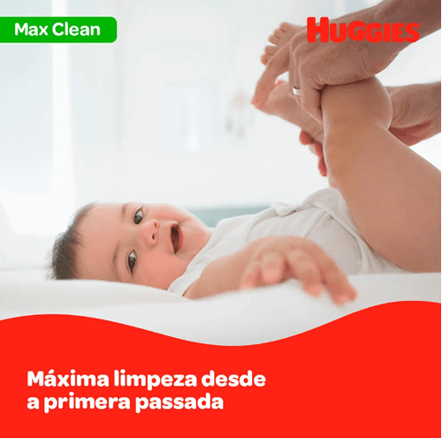 Lenço Umedecido Huggies Classic com 48 unidades