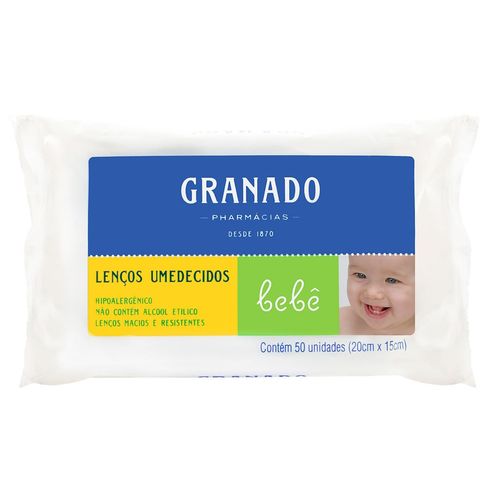 Lenços Umedecidos Granado Bebê com 50 Lencinhos