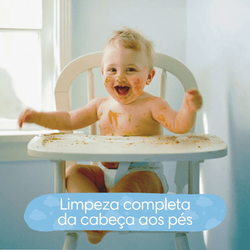 Kit Lenço Umedecido Pampers Cuidado do Bebê 48 unidades 4 pacotes