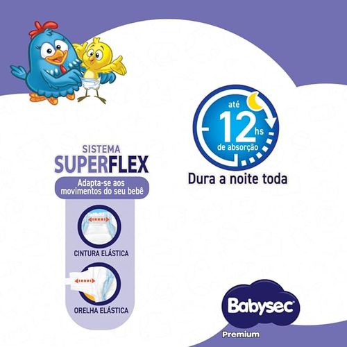 Fralda Babysec Premium Mega G com 26 unidades