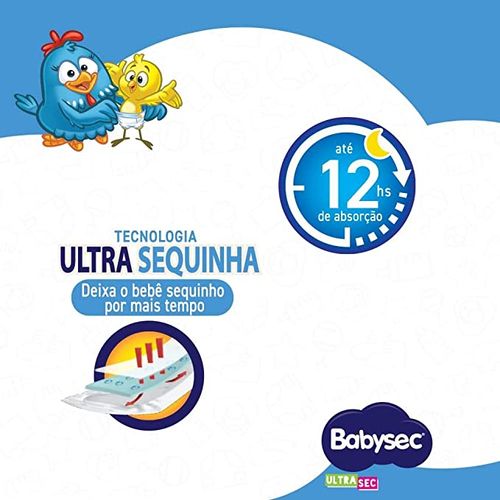 Fralda Babysec Ultrasec Jumbinho Galinha Pintadinha G com 16 unidades