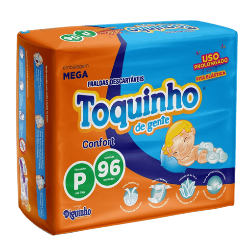 Fralda Toquinho de Gente P com 96 unidades