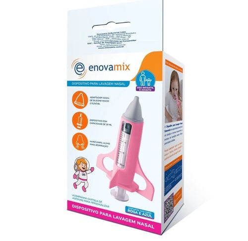Dispositivo para lavagem Nasal Enovamix ROSA
