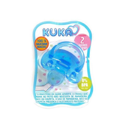 Chupeta Kuka Silicone Soft Ortodontico Tamanho 2 Azul