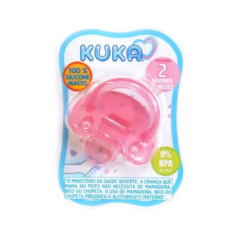 Chupeta Kuka Silicone Soft Ortodontico Tamanho 2 Rosa