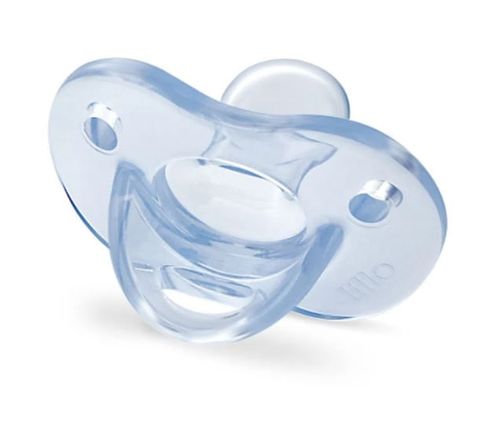 Chupeta Lillo Soft Calming 100% Silicone com Bico Simétrico Tamanho 1 Cor Azul