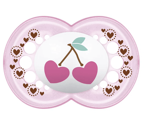 Chupeta Mam Original Night Coleção Trends 6+ meses Rosa Tamanho 2 (Diversas Estampas)