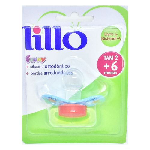 Chupeta Lillo Funny Ortodôntica Tamanho 2 Azul Caranguejo