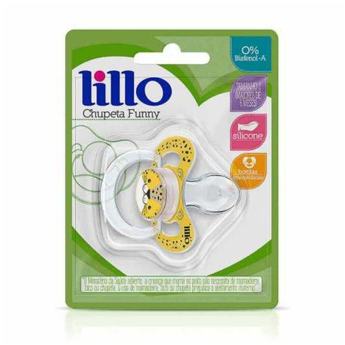 Chupeta Lillo Funny Animais Silicone Anatômico Tamanho 2 - Onça