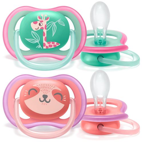 Chupeta Philips Avent Ultra Air +18 Meses Rosa com 2 unidades