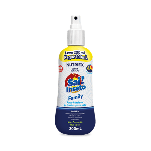 Spray Repelente Sai Insetos Family 4 horas 200ml
