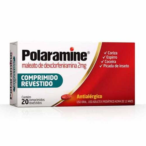 Polariamine 2mg com 20 comprimidos