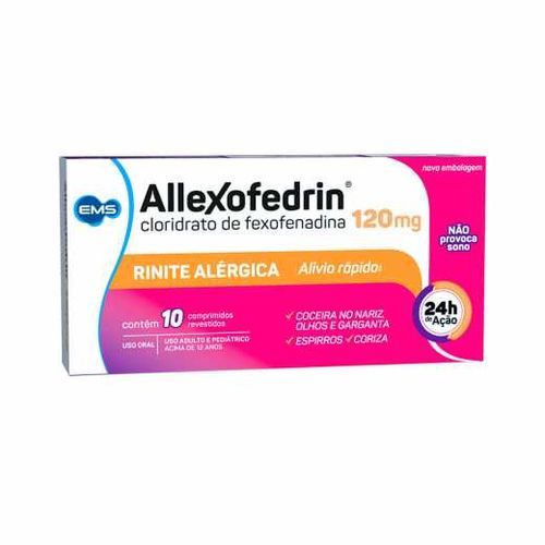 Allexofedrin 120mg com 10 Comprimidos