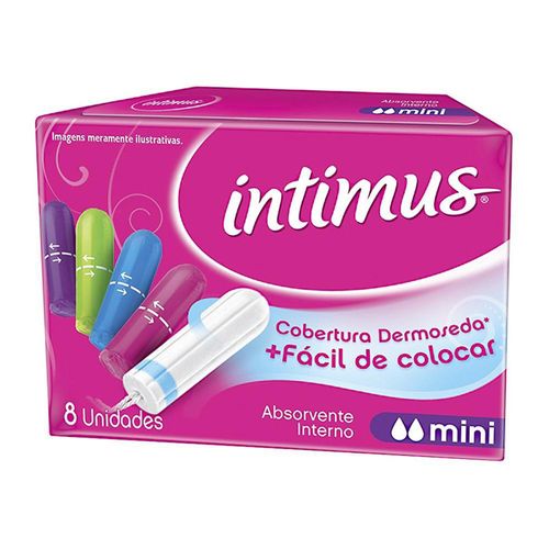 Absorvente Intimus Gel Interno Mini com 8 unidades