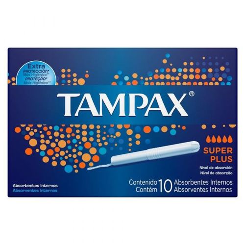Absorvente Interno Tampax Super Plus com 10 unidades