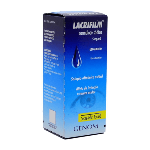 Lacrifilm Solução Oftálmica Colírio 5Mg/Ml 15Ml