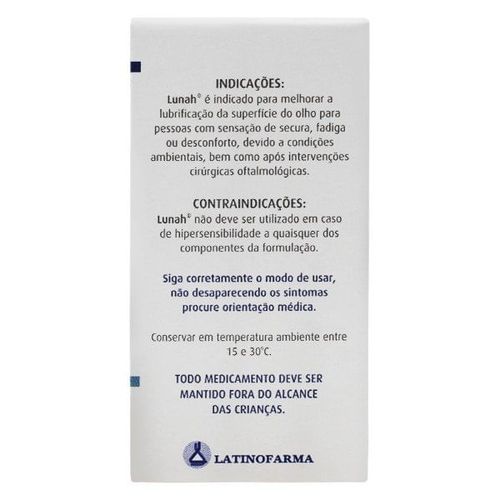 Colírio Lunah 1mg com 10ml