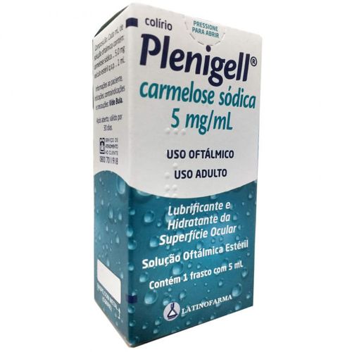 Plenigell Lubrificante Oftálmico Colírio 5mL
