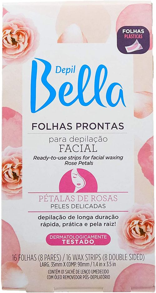 Folhas Depilatórias Depilbella para o Corpo Pétala com 16 Unidades