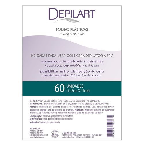 Folhas Plasticas Depilart Para Depilacao 25G