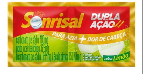 Sonrisal com 2 Comprimidos Efervecentes Sabor Limão