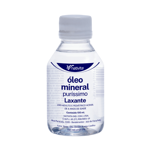 Óleo Mineral Liquído 100ml Nativita