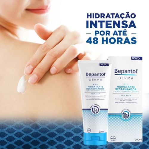 Loção Corporal Hidratante Restaurador Bepantol Derma com 200ml
