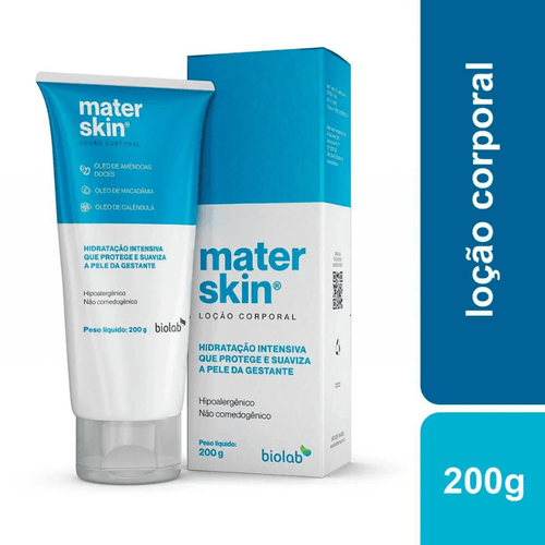 MaterSkin Loção Hidrat Prev de Estrias na Gestação 200g