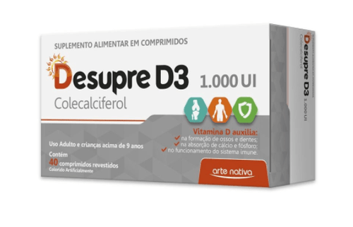 Vitamina D Desupre D3 1000Ui com 40 cápsulas