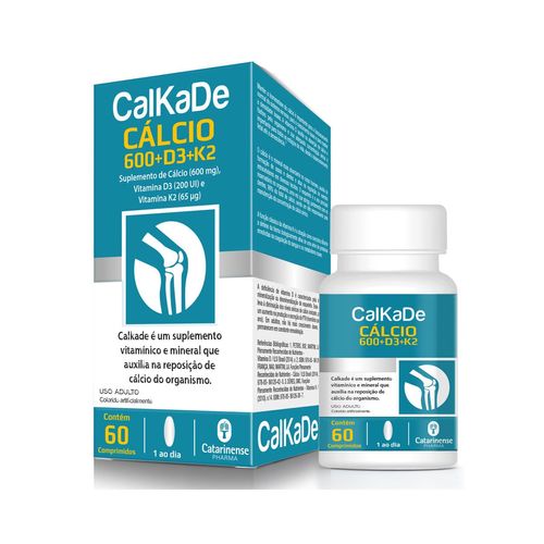 Calkade 600mg com 60 capsulas