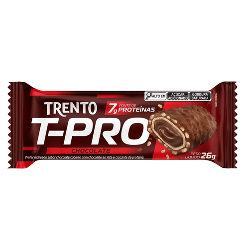 Wafer Trento T-Pro Chocolate Ao Leite 26g