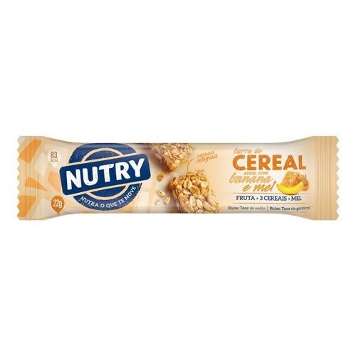 Barra de Cereal Nutry Sabor Aveia com Banana e Mel com 22g