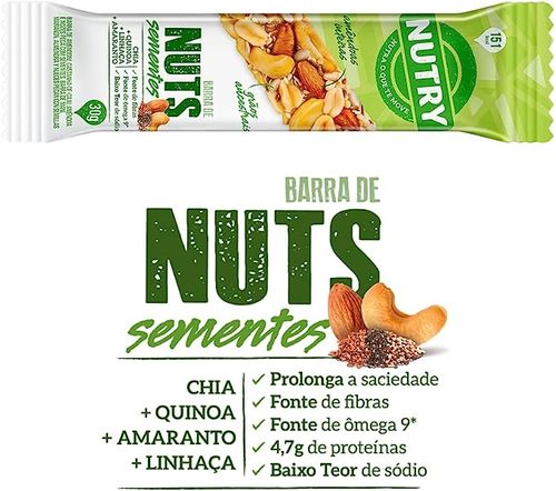 Barra de Cereal Nutry Nuts Sementes 25g