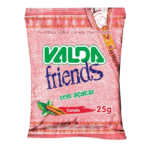 Pastilha Valda Friends Canela Sache 25G