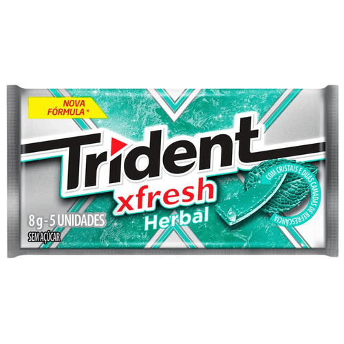 Trident Fresh Herbal com 5 unidades