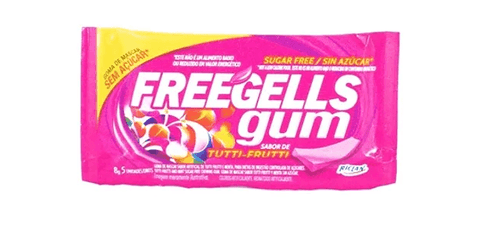 Chiclete Freegells Gum Tutti Frutti 8,5g
