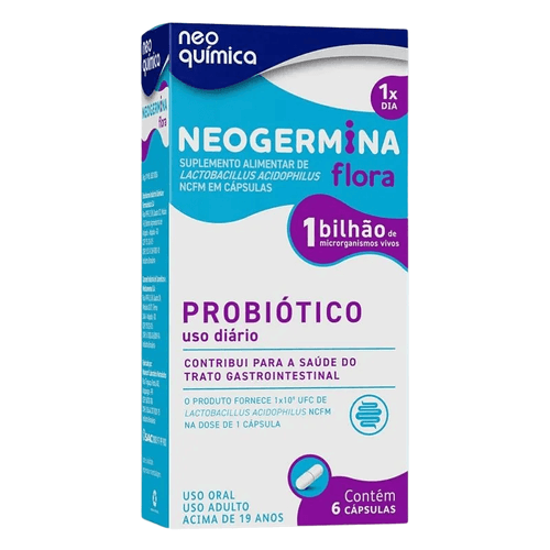 Neogermina Flora 1 Bilhão Neo Química 6 Cápsulas