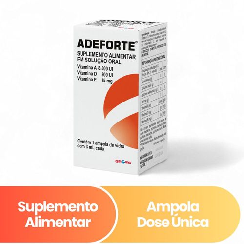 Adeforte Solução Oral Com 1 ampola 3Ml