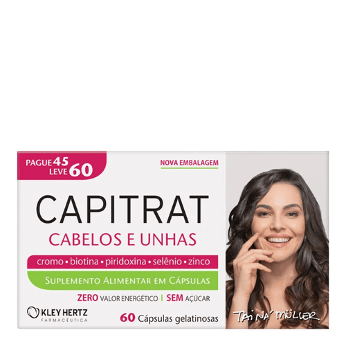 Capitrat Cabelos e Unhas Com 60 Cápsulas Gelatinosas